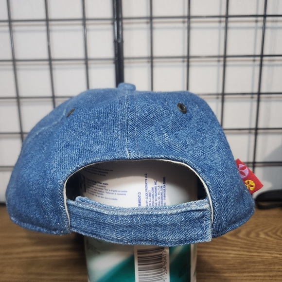 Vintage Looney Tunes TWEETY BIRD Blue Demin Baseball Hat - Picture 4 of 7